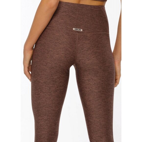 💙💖 Lorna Jane Thermo Tech High Fold Full Length Leggings in Chocolate Marl - Picture 2 of 6